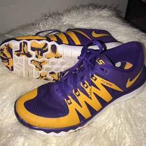 LSU Nike Flywire 5.0 Tennis Shoes